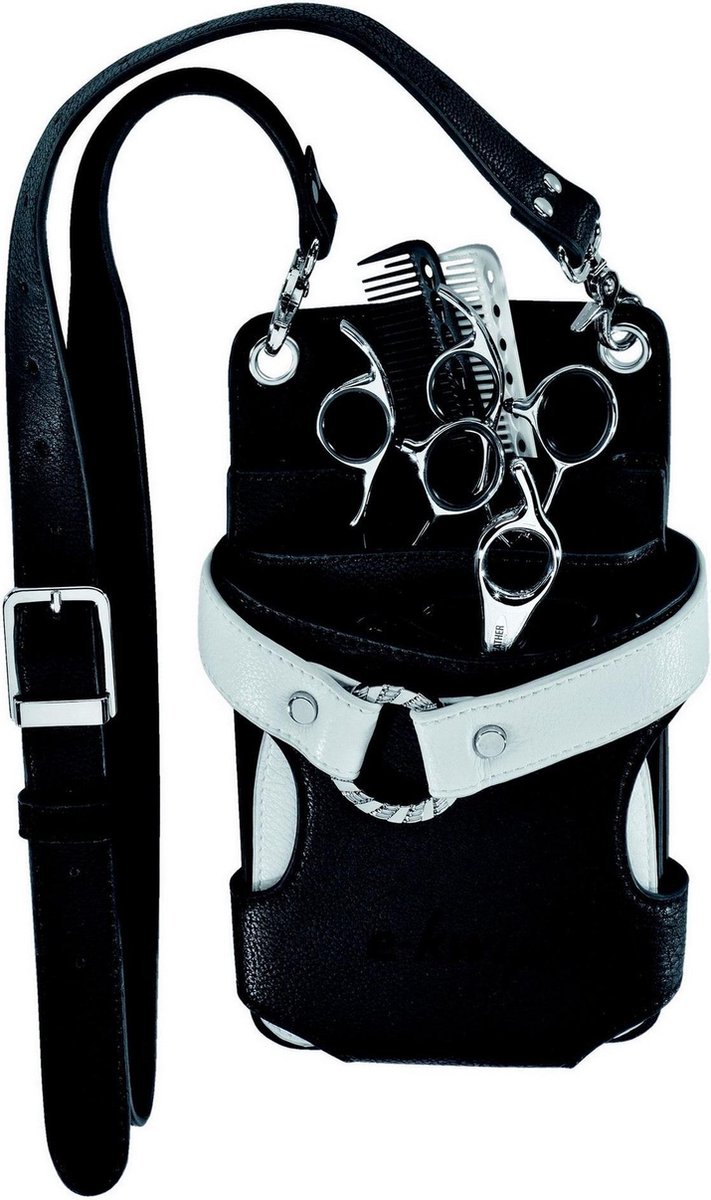 E-Kwip Gereedschapstas Paris zwart 13 x 23 cm