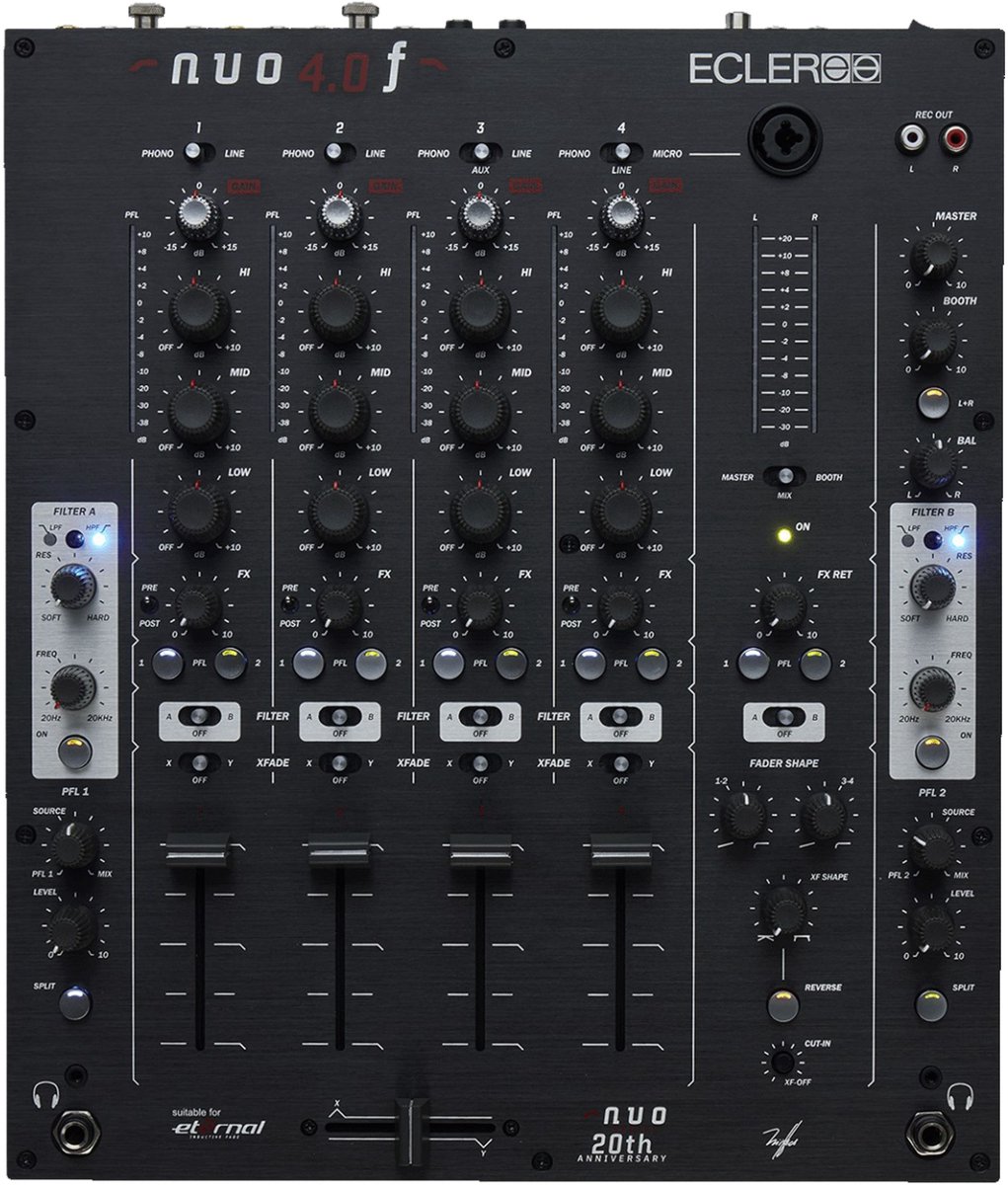 Ecler NUO4.0F (black) - DJ Mixer