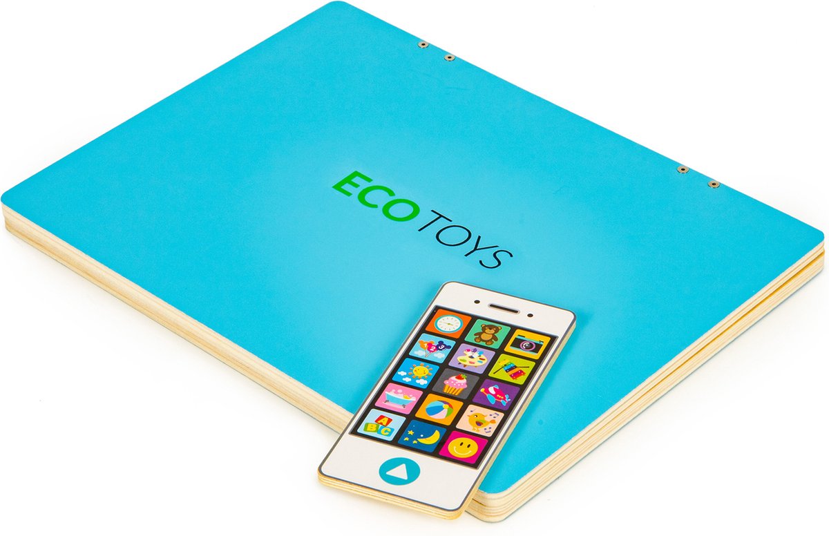 Magneetbord - 30x22cm - inclusief 78 letters en cijfers - blauw