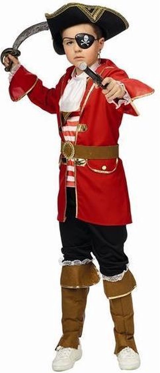 Piratenpak kind 6-delig Eddy - Maatkeuze: Maat 116