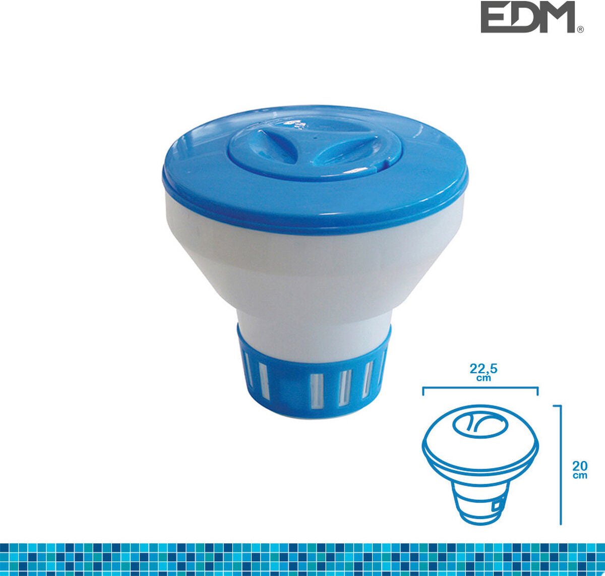 Chloor dispenser EDM Ø 22,5 x 20 cm