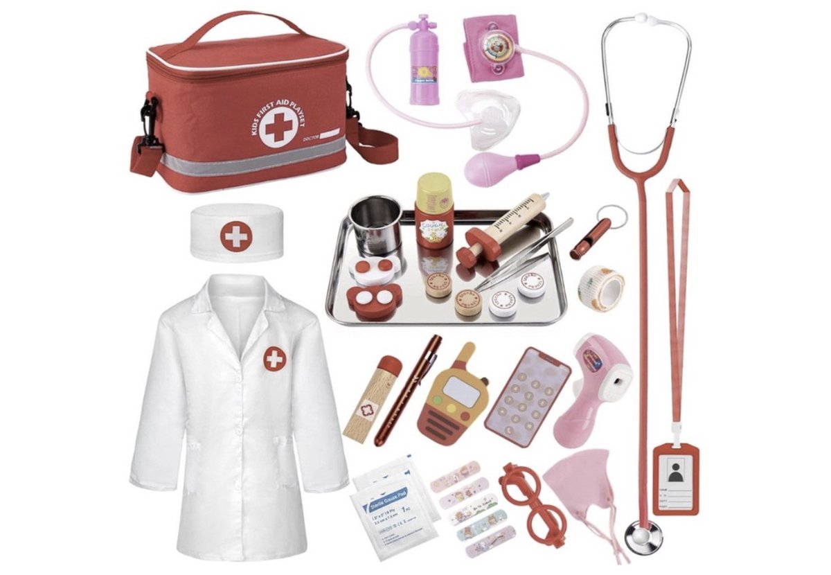  - Dokterskoffer voor kinderen - Dokter Speelgoed - Stimuleringsspeelgoed voor Kinderen - 34-delige Dokterskoffer - Speelgoed vanaf 3 jaar