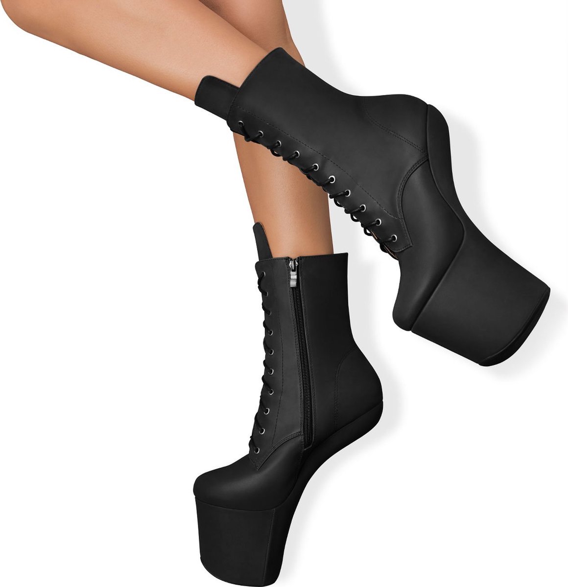 EIS damesschoenen, pony hoge hak enkellaars, vrij zwevende hak, maat 36-42