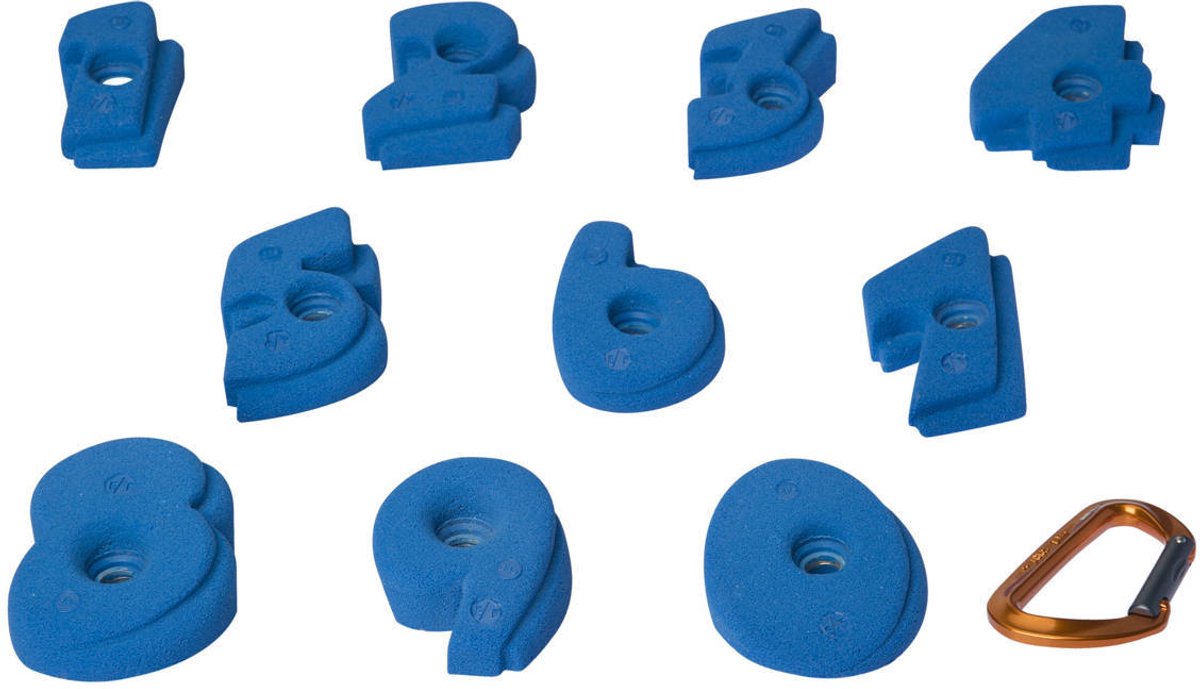 cijfer klimgrepen – maat m – set van 10 – Fluo roze