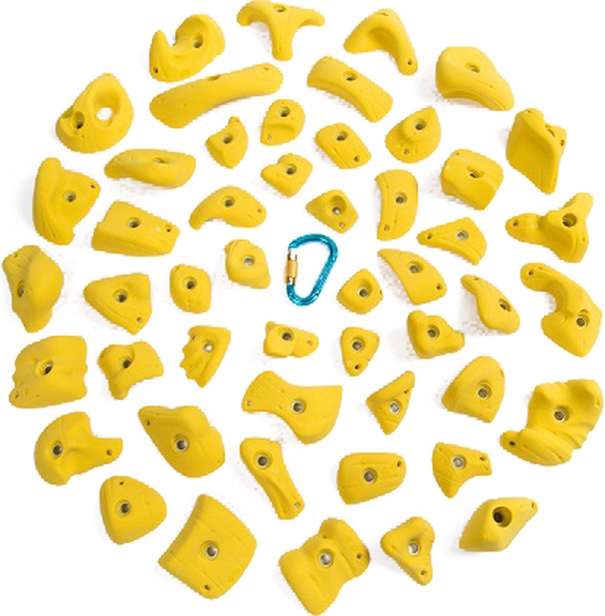 klimgrepen serie grip mix-b, set van 50 - Zwart