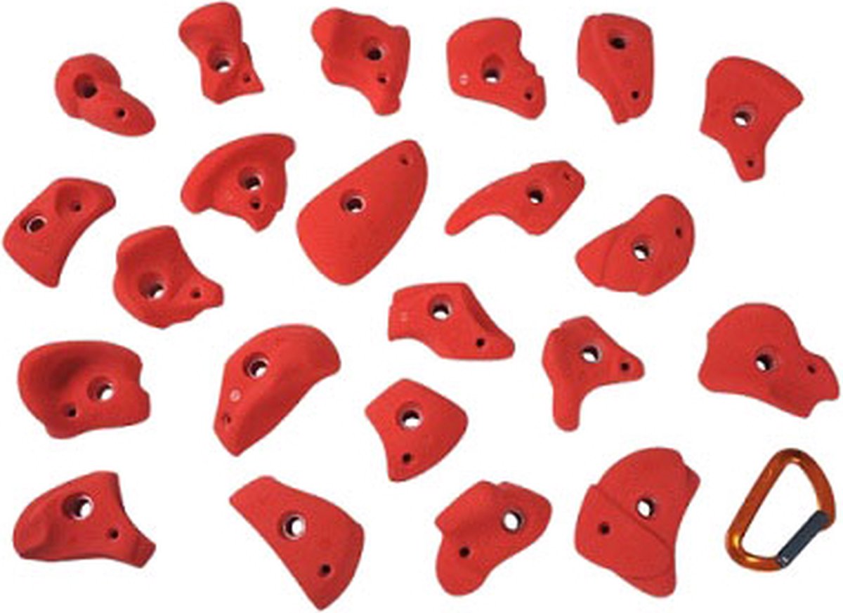 klimgrepen serie universal, set van 22 - Diverse kleuren