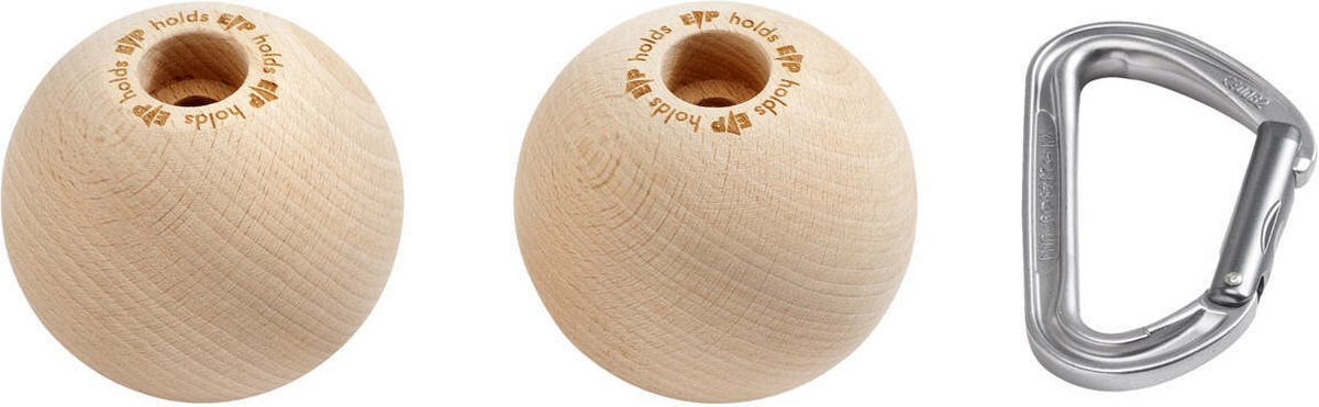 trainingsballen – campus spheres – maat m-xl – set van 2 – hout