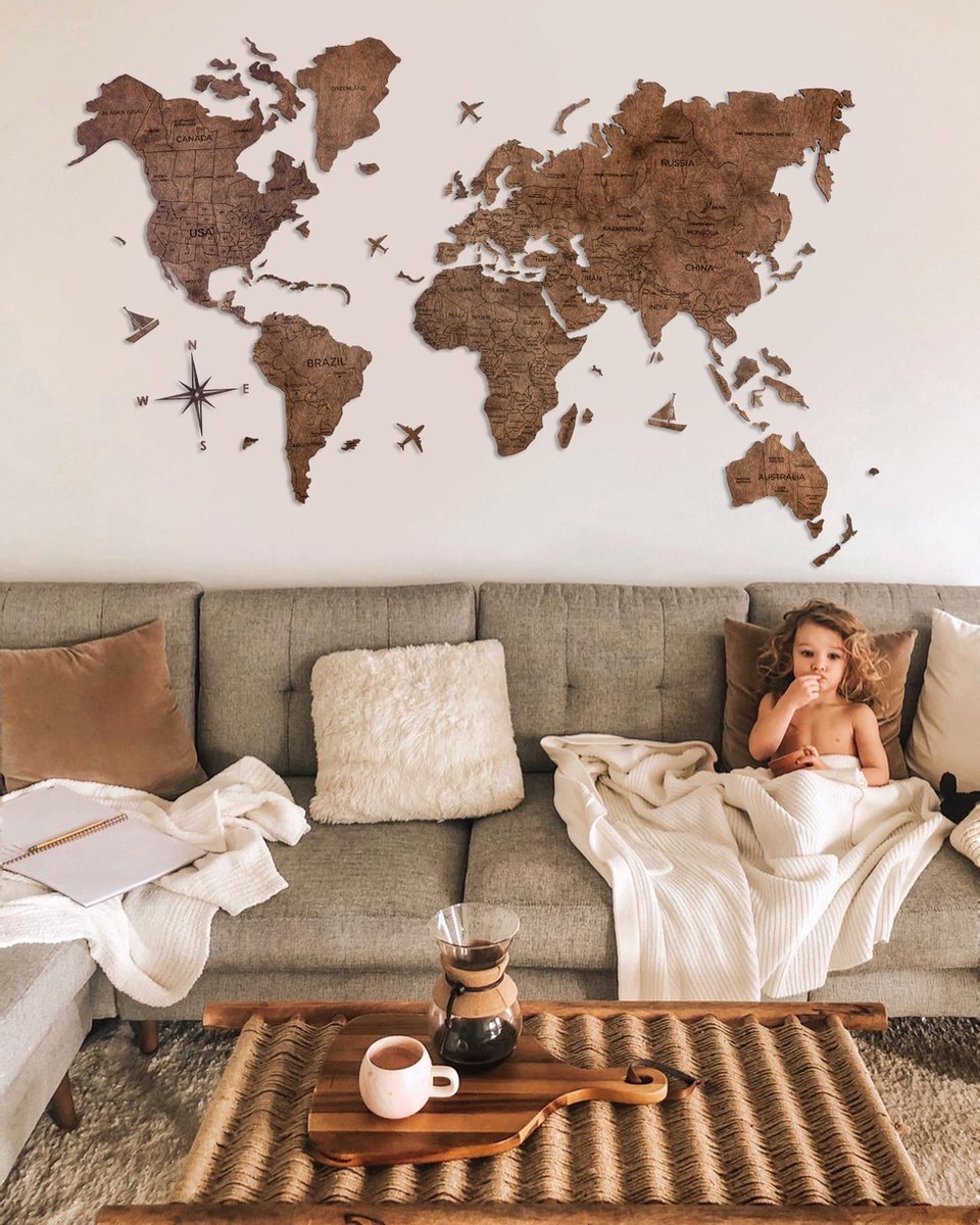 Houten   2D - Walnoot - M (100 x 60 cm)