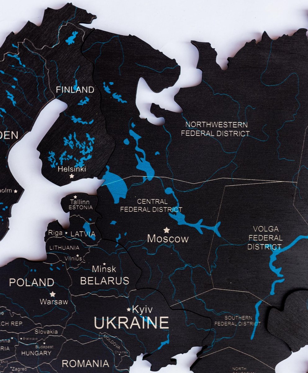 Houten   2D - Zwart - M (100 x 60 cm)