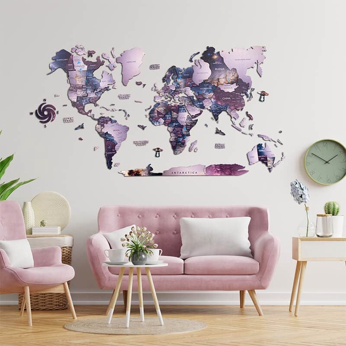 Houten   3D - Sirius - L (150 x 90 cm)