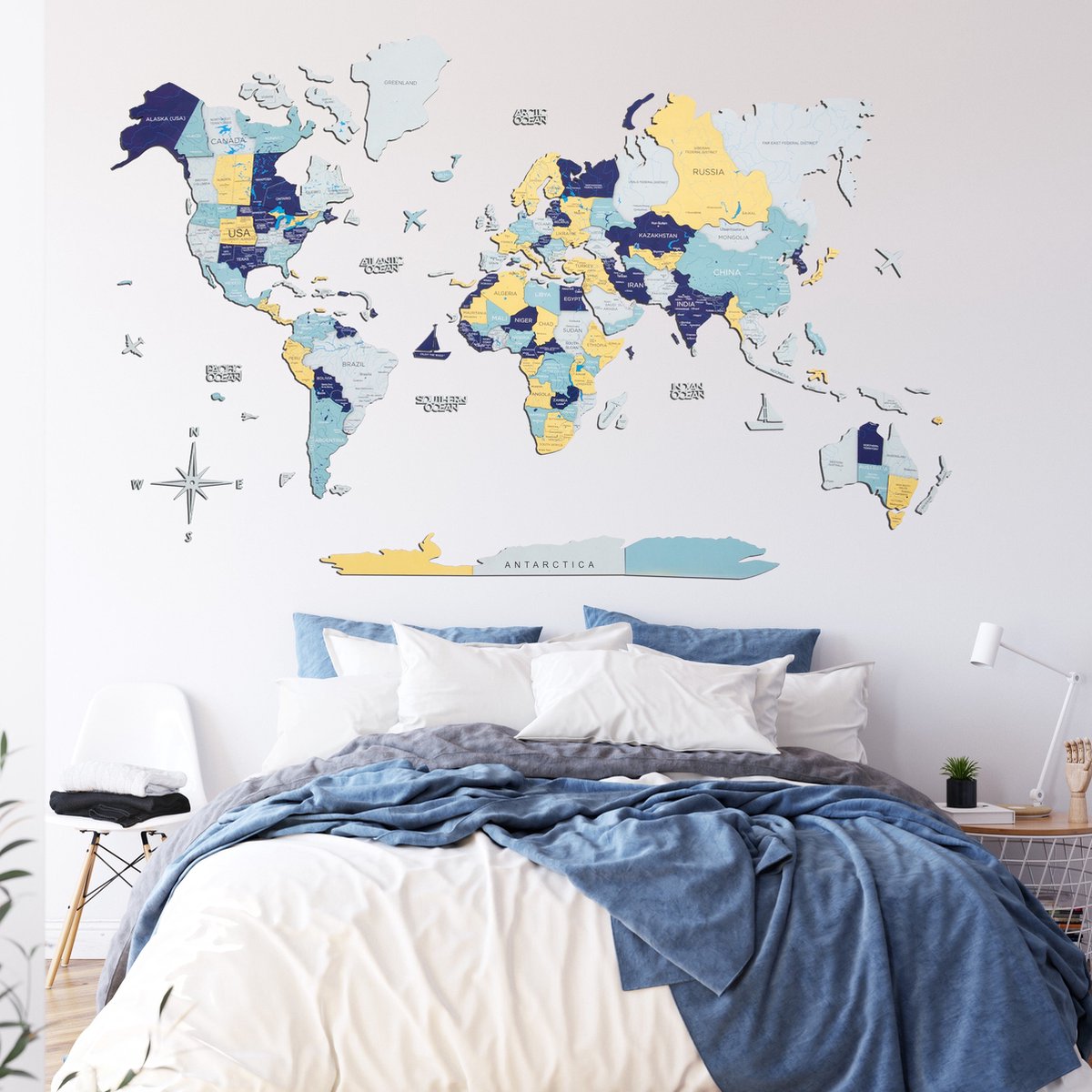 Houten   3D - Suburbs - XL (200 x120 cm)