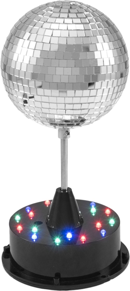   LED Mirror Ball 13cm with Base