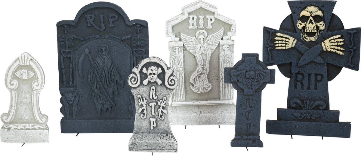 EUROPALMS Halloween Tombstone Set 