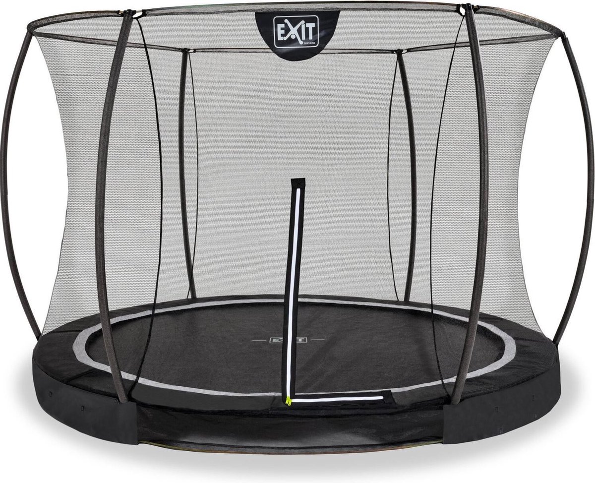   Black Edition inground trampoline ø305cm - zwart