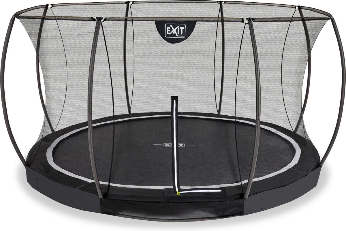   Black Edition inground trampoline ø427cm - zwart
