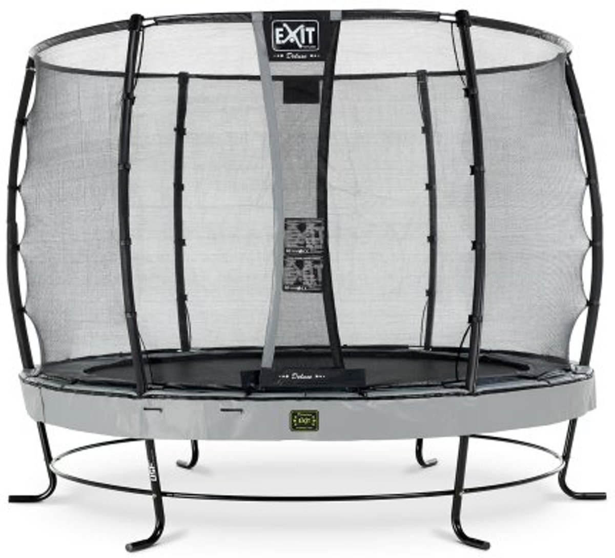 EXIT Elegant Premium trampoline ø305cm met veiligheidsnet Deluxe - grijs