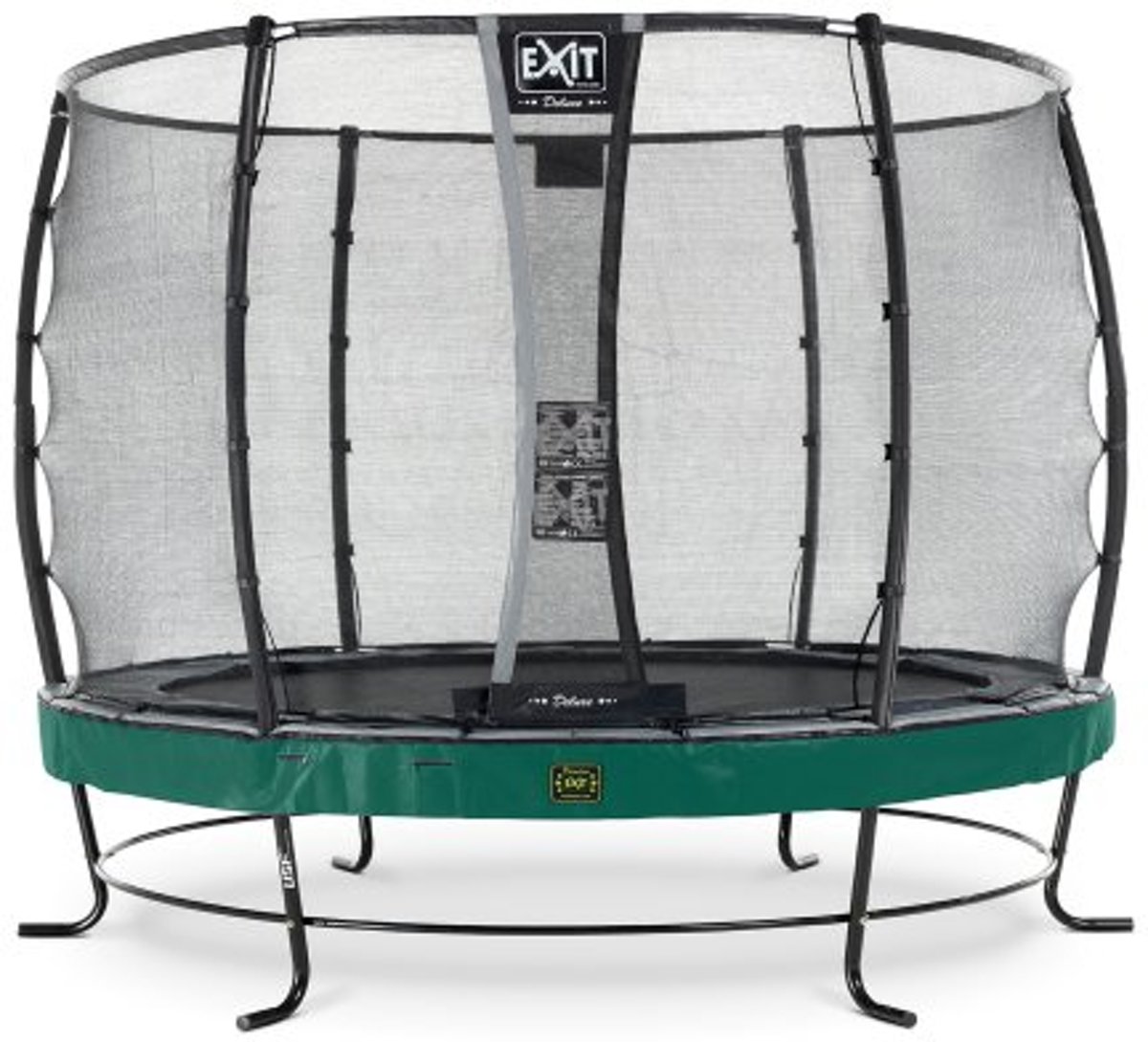 EXIT Elegant Premium trampoline ø305cm met veiligheidsnet Deluxe - groen