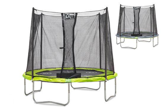 EXIT Twist Trampoline - 244 cm - Lime-Groen/Grijs - Inclusief Veiligheidsnet