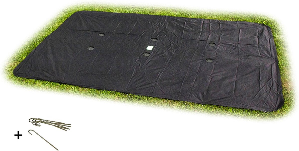   groundlevel trampoline afdekhoes rechthoekig 275x458cm