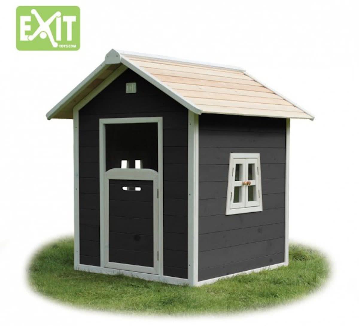 Speelhuis EXIT Beach 100 Houten speelhuisje  zwart - Limited Edition