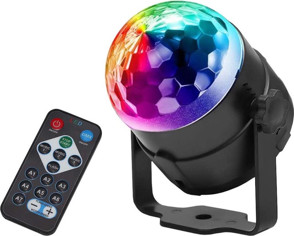   - Discobal - Discoverlichting - Feestverlichting - Afstandsbediending - Sfeerverlichting - Discobol