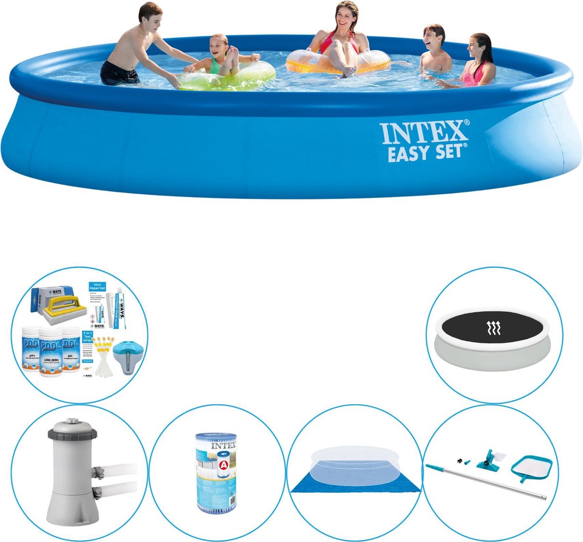 Zwembad Combinatie Set -  Easy Set Rond 457x84 cm