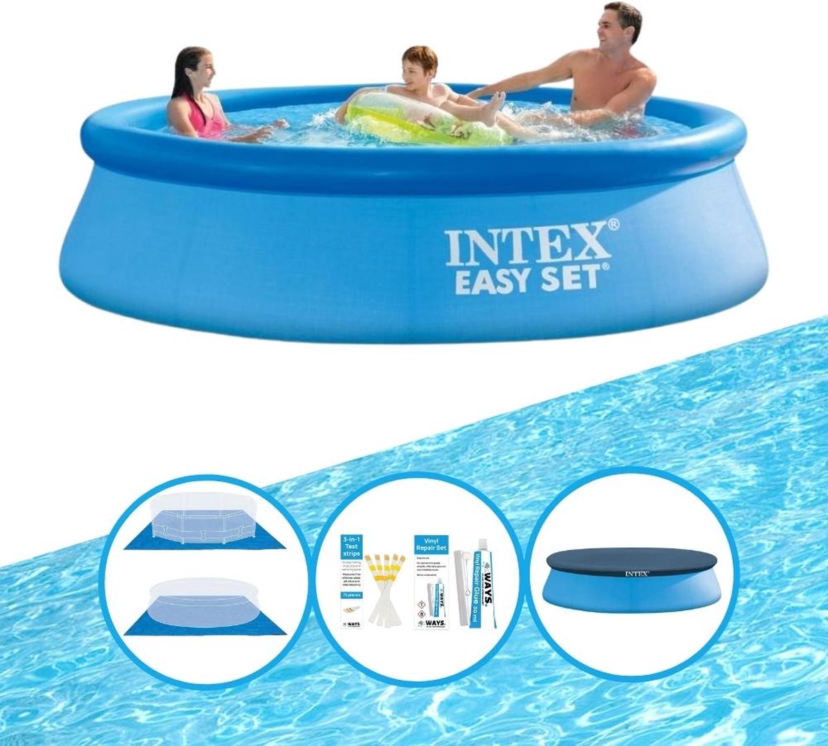 Zwembad Easy Set 305x76 cm - Inclusief accessoires