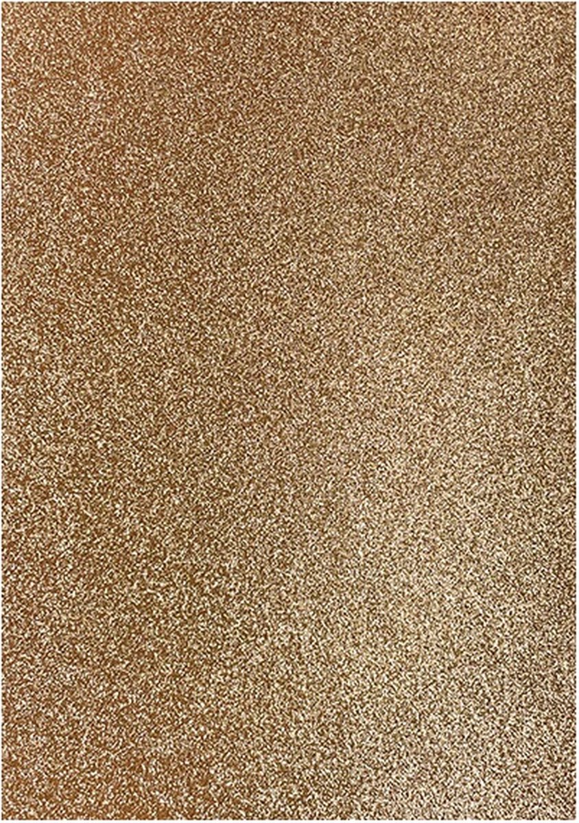 Eazycraft - Glitterpapier A4 - Rosegoud (5st)