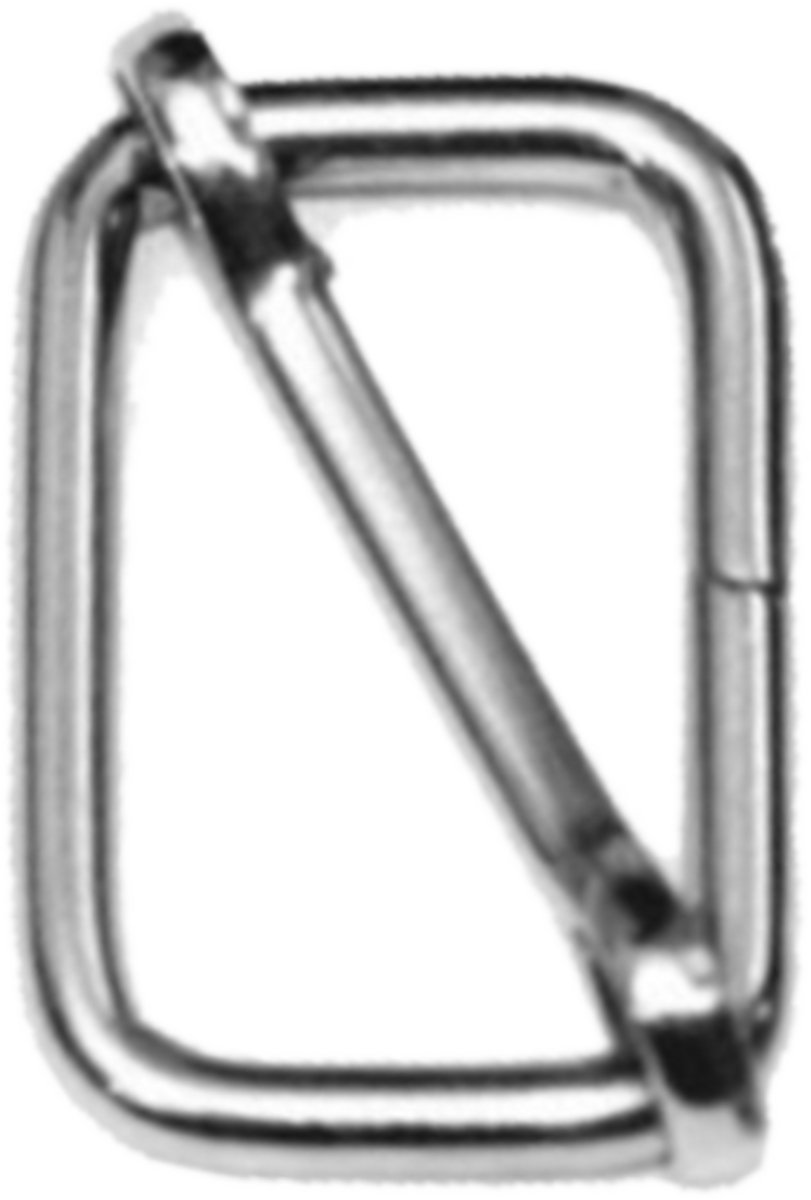 Metalen schuifgesp zilverkleur 25mm