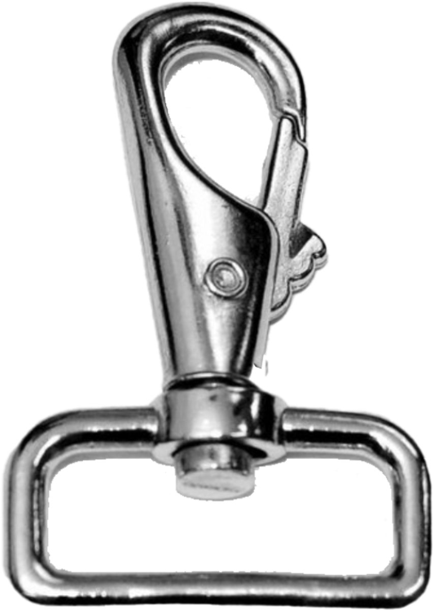 Musketonhaak 65mm vierkant