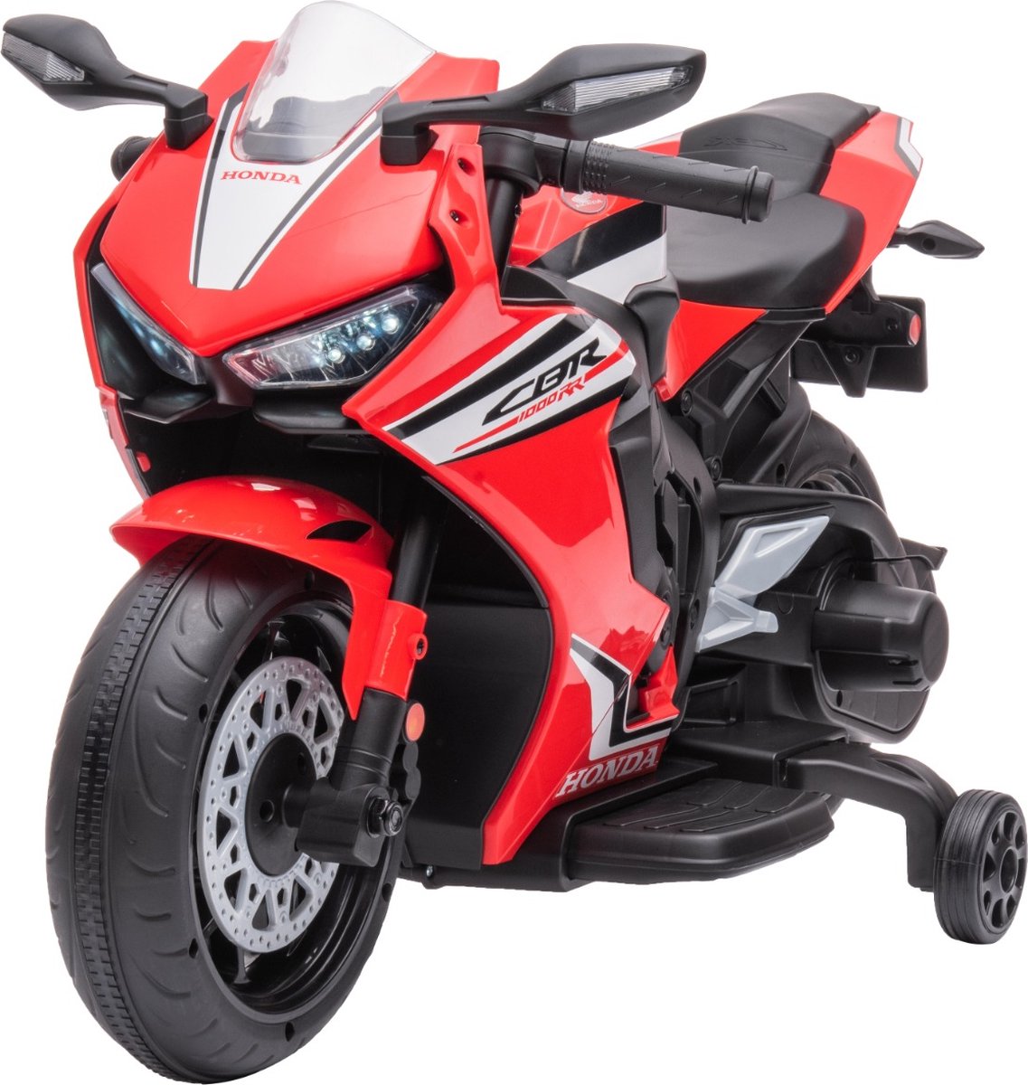 Eco Toys - Elektrische Honda Kinder Motor - Rood - Met Werkende Lampen, Claxon & Voetpedaal - Snelheid 2-3 km/u - Vanaf 3 Jaar - Max. 30 kg