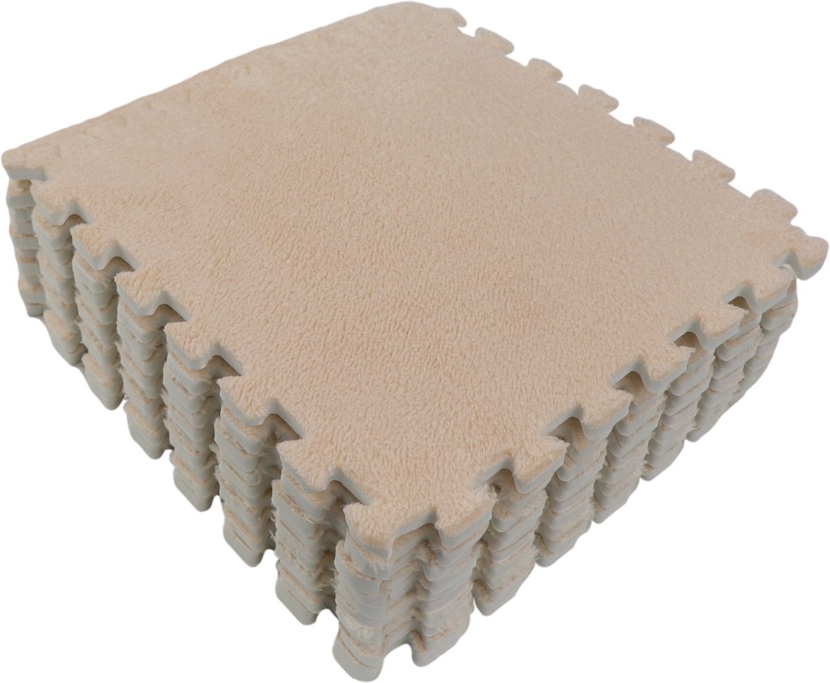 Eco Toys Nougat Pluche Schuimrubber Speelmat