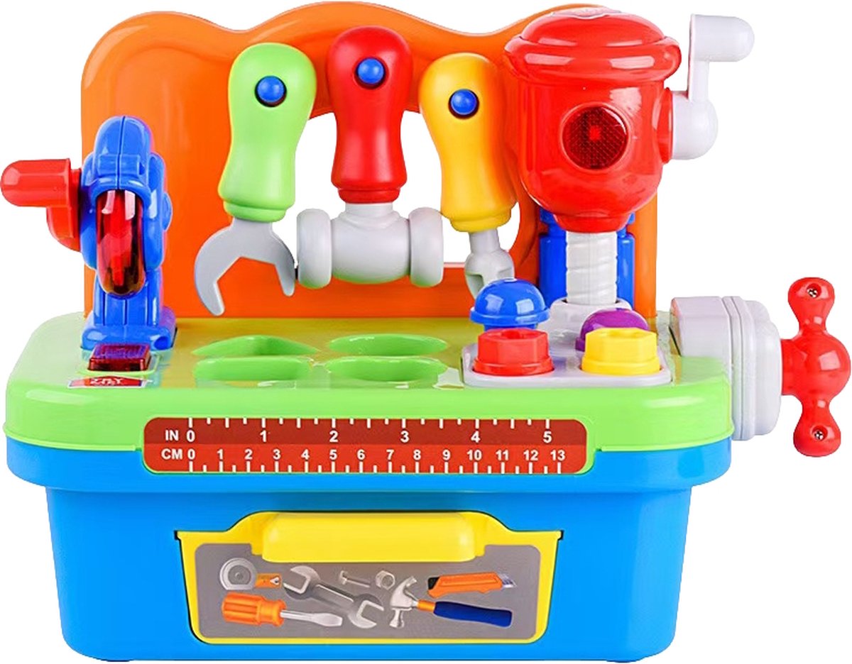 Eco Toys Werkbank met Gereedschap Vormenstoof HC598745