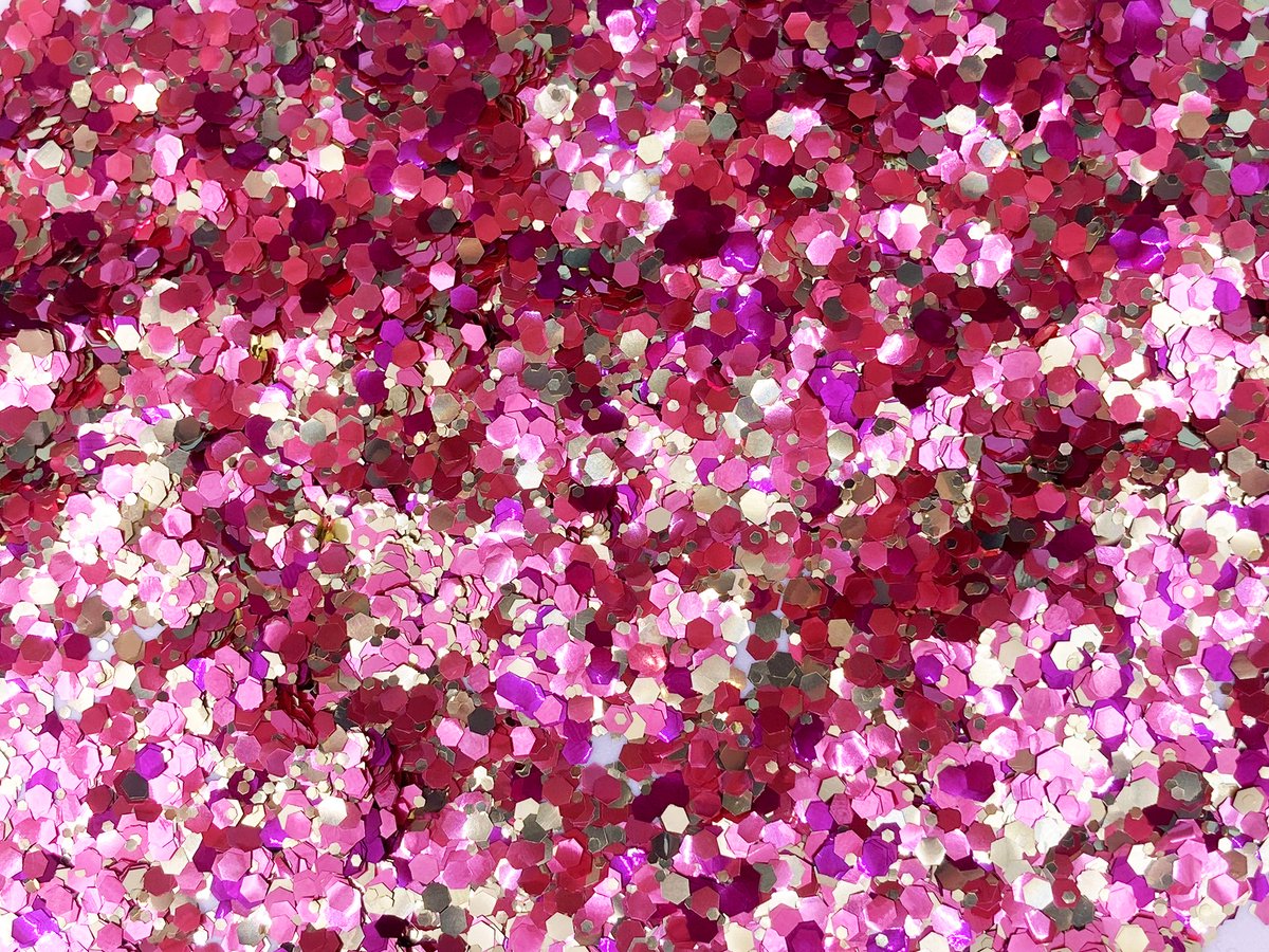 EcoGlitterWorld - Biologisch afbreekbare Chunky en Kleine Paarse, Roze en Gouden glittermix voor op de huid - festival glitters - ecoglitter - eco glitter - duurzame glitters