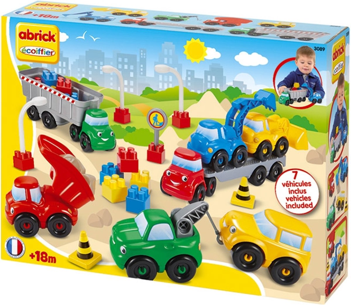 écoiffier Abrick Bouwvoertuigen - Constructiespeelgoed