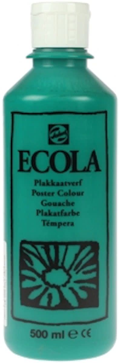Plakkaatverf Ecola flacon van 500 ml, donkergroen