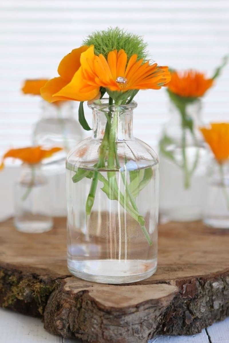 Glazen Fles Ø70 h: 120 mm Transparant - 20 st