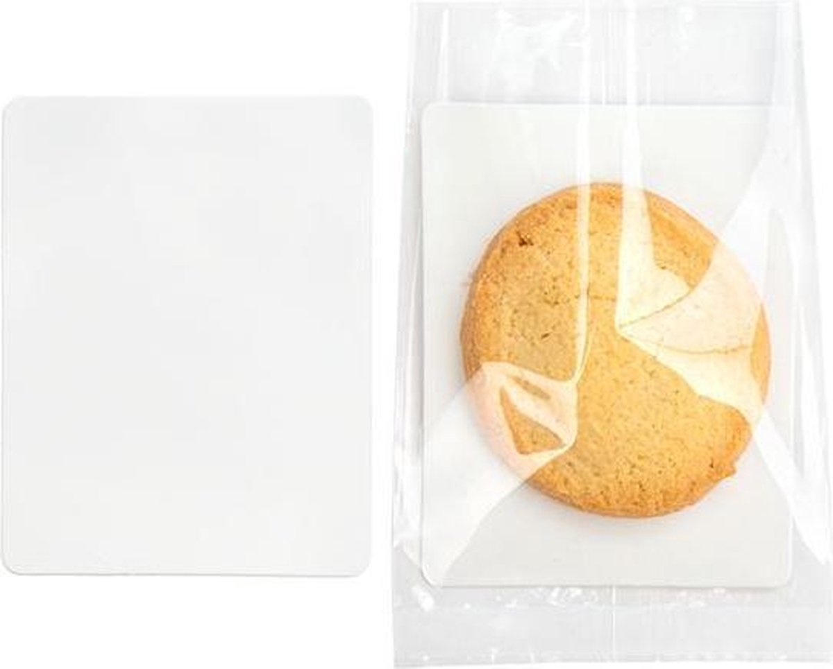 Kartonnen Cookie Onderlegger vetvrij 65x85mm - 100 st