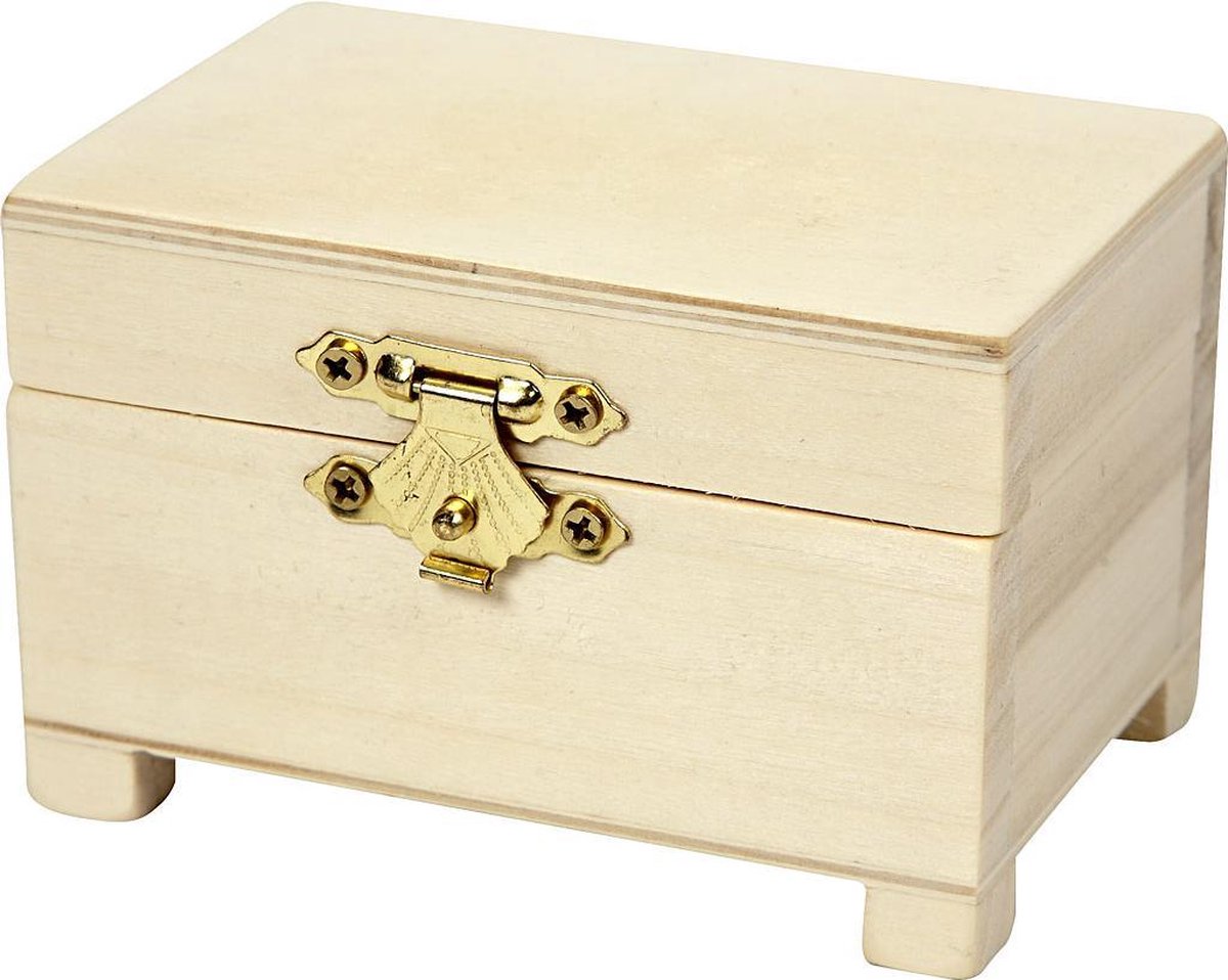 Kist. afm 6x9x6 cm. Keizerin boom - 3 st