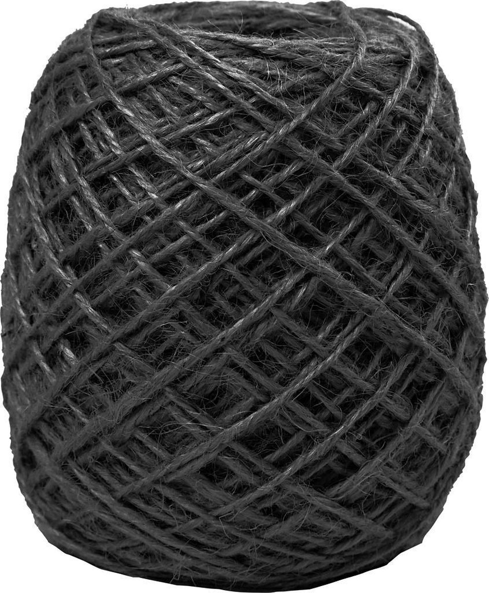 Natural Hemp. black. 1-2 mm. 150 m. 1 roll