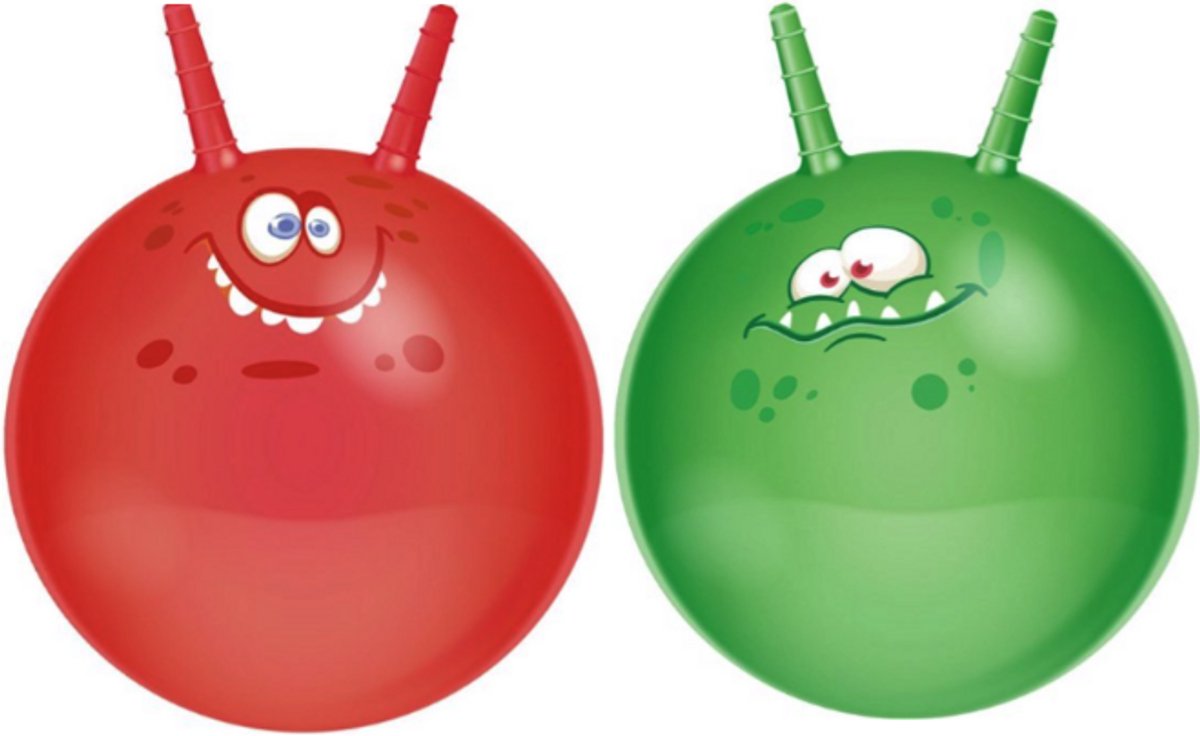   - 2 stuks -   Rood & Groen - Verjaardag cadeau   – ø 45 cm –  len – Peuter – 3 Jaar – Buitenspeelgoed voor Jongens en Meisjes