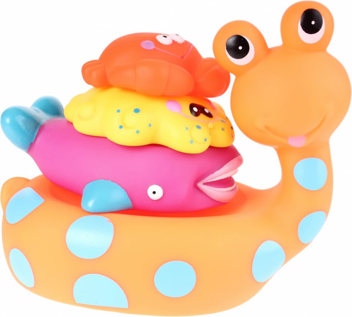 Eddy Toys Badslak Met Vriendjes 17 X 15 X 12 Cm Oranje