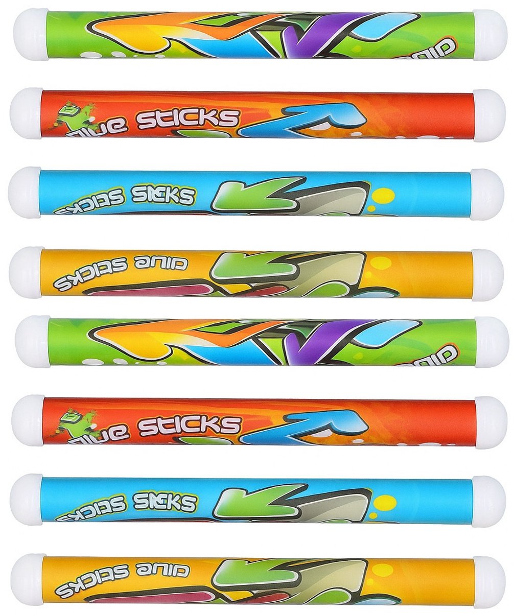   Duikstaven - 8x stuks - gekleurd - kunststof - duikspeelgoed - duikstaafjes - duikstokjes - zinkt op bodem - zinkt naar de bodem
