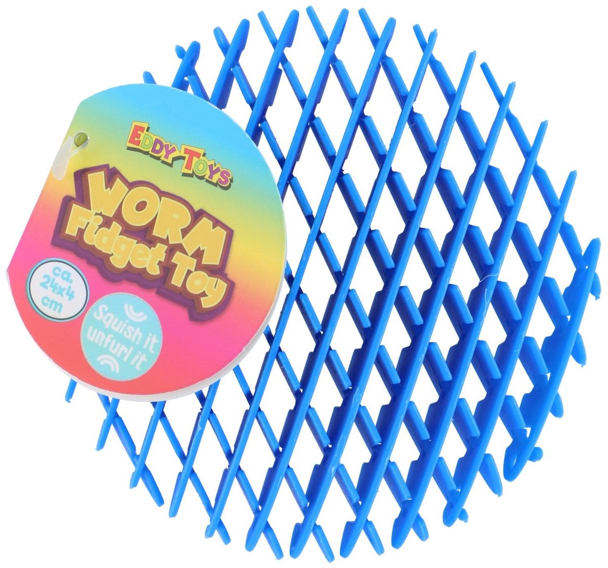 Eddy Toys Fidget worm 24x4cm 3as, pp - Compact formaat