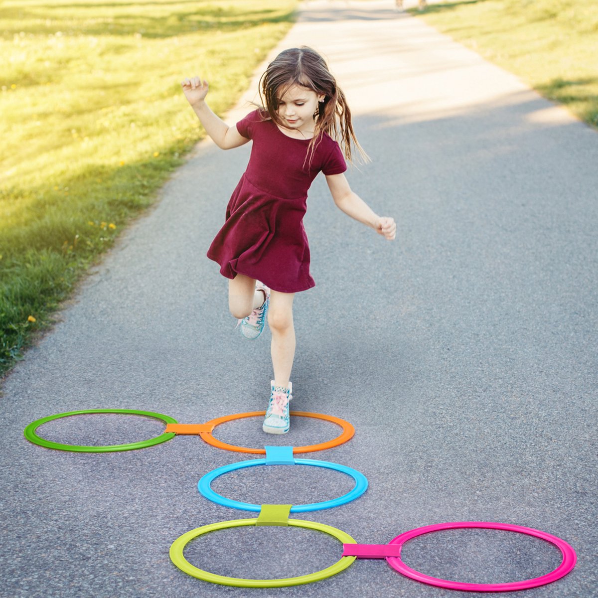 Eddy Toys Hinkelspel - 10 Ringen - Buitenspel - 20 Onderdelen