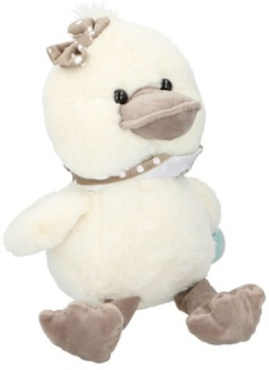 Eddy Toys Knuffel Eend Pluche 30 Cm Wit