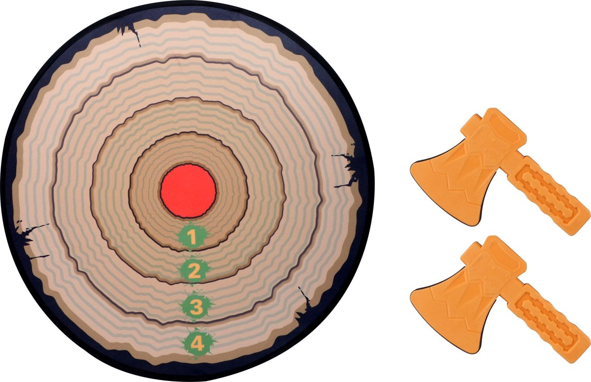 Eddy Toys Werpspel - Bijltjes - Opvouwbaar - Ø66cm