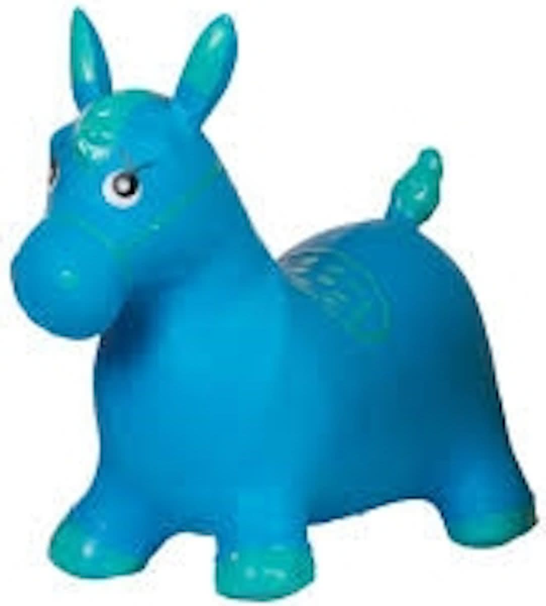 Skippy paard blauw Eddy Toys 49x43x28 cm