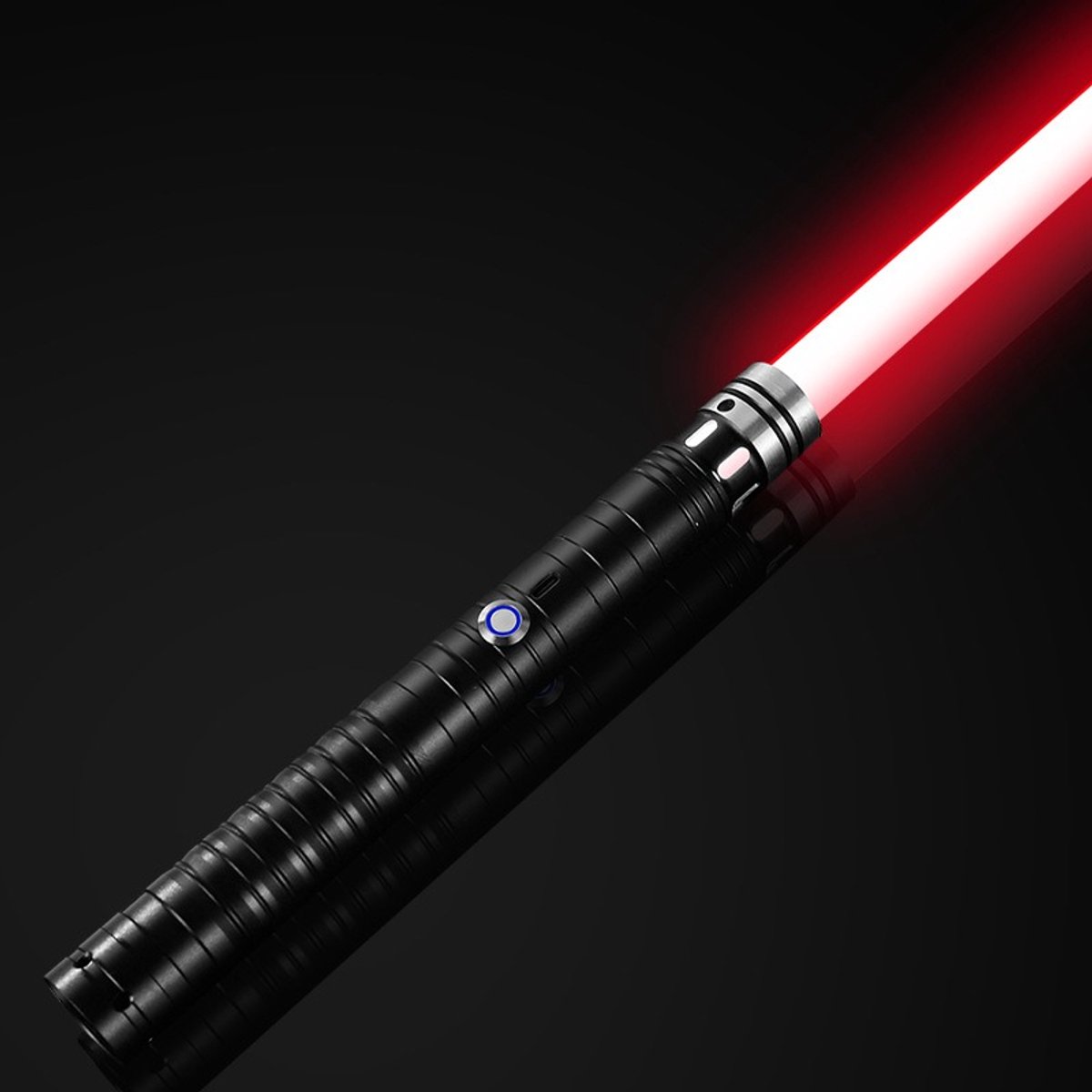Edmondo XXL Lightsaber met Zwart ALUMIUNIUM handvat - USB OPLAADBAAR - 800 mAh - 3 Watt - 78 cm - RGB 7 kleuren - Lichtzwaard Space Star - Licht Zwaard LED Gekleurde Lamp Stok Lampjes Gekleurd - Let the Wars come !