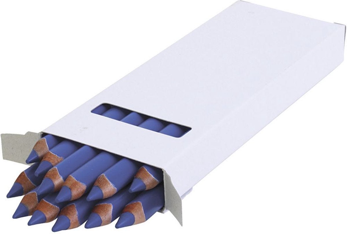 Edu Jumbo kleurpotlood, blauw, dikte 10 mm, vulling 6,25 mm, 12 stuk